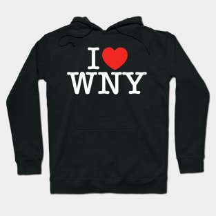 I Love Western New York White Hoodie